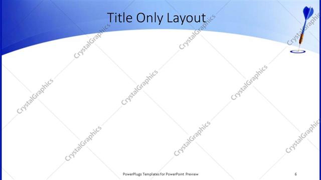 Title Only presentation slide layout