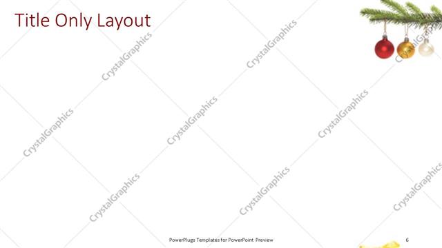 Title Only presentation slide layout