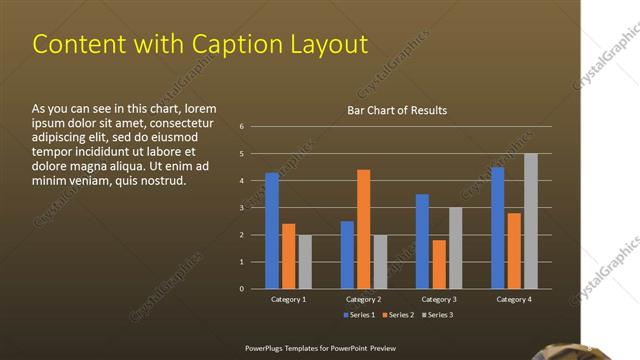 Content with Caption presentation slide layout