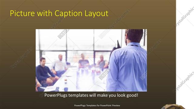 Picture with Caption presentation slide layout