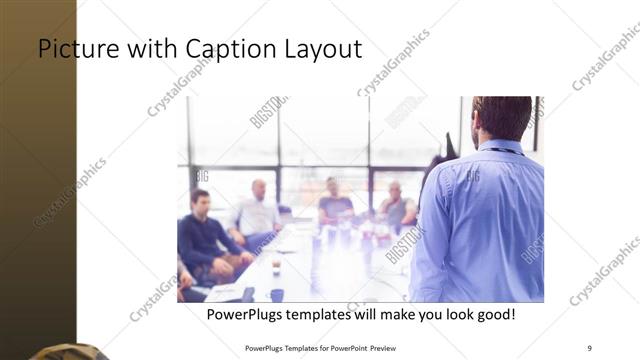 Picture with Caption presentation slide layout