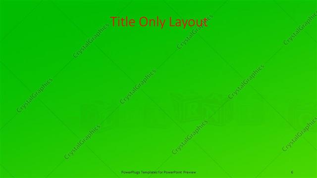 Title Only presentation slide layout