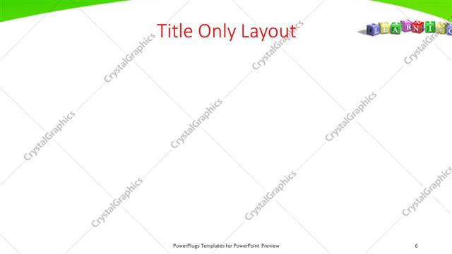 Title Only presentation slide layout