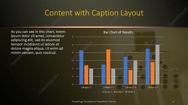 Content with Caption presentation slide layout