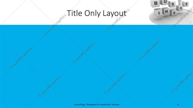 Title Only presentation slide layout