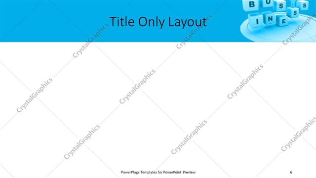 Title Only presentation slide layout