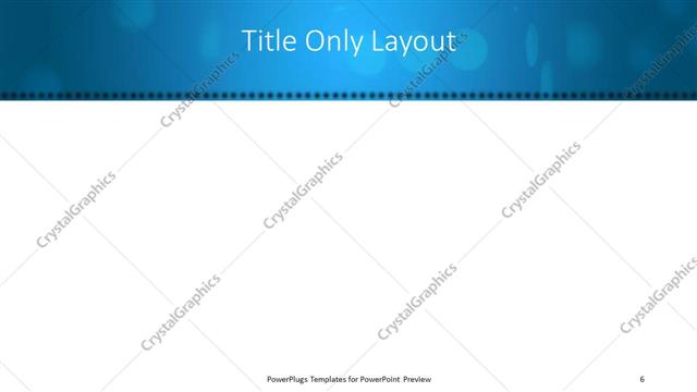 Title Only presentation slide layout