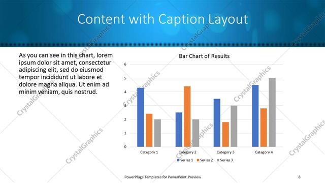 Content with Caption presentation slide layout