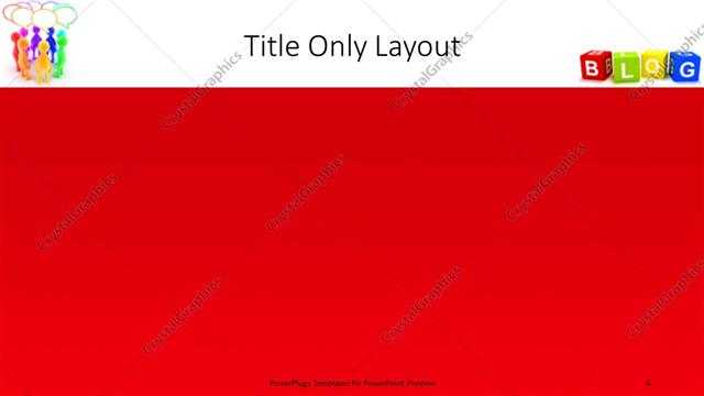 Title Only presentation slide layout