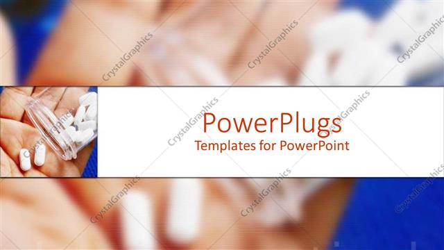  Presentation with medicines - A number of different medicines being placed in a palm