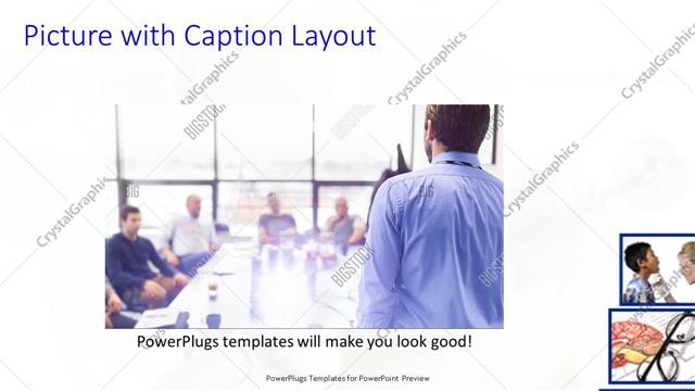 Picture with Caption presentation slide layout