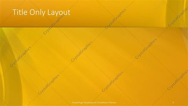 Title Only presentation slide layout