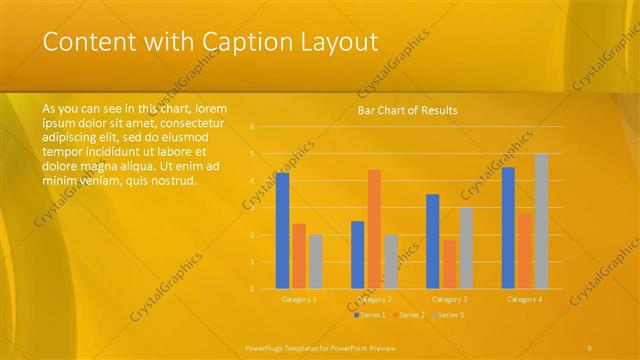 Content with Caption presentation slide layout