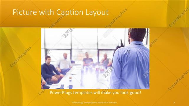Picture with Caption presentation slide layout
