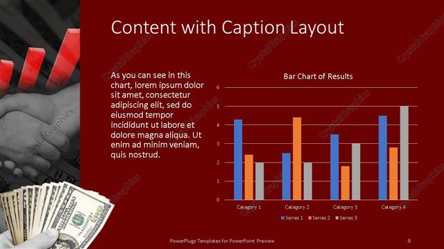 Content with Caption presentation slide layout
