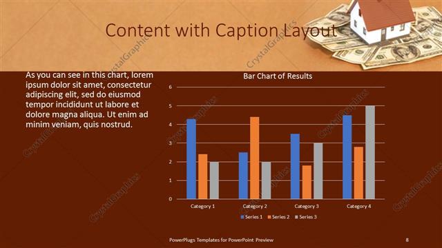 Content with Caption presentation slide layout