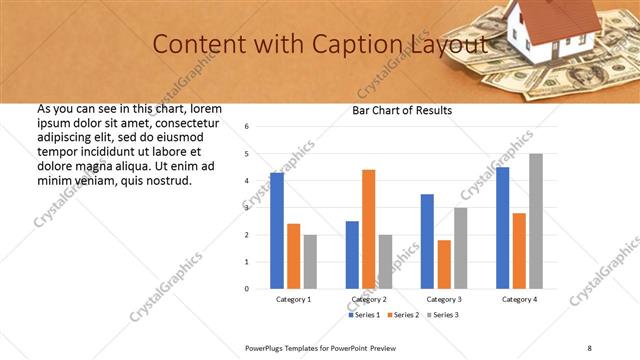 Content with Caption presentation slide layout