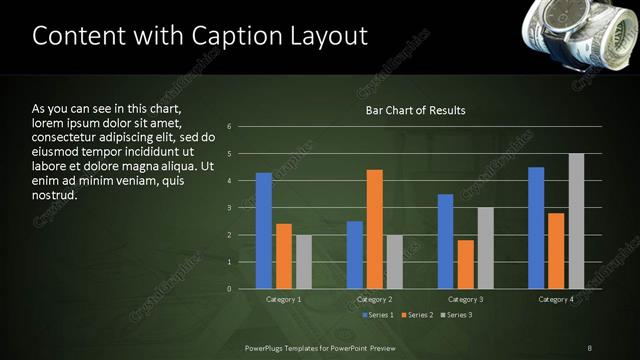 Content with Caption presentation slide layout