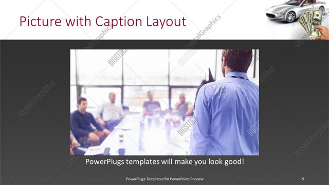 Picture with Caption presentation slide layout