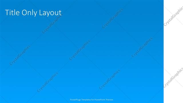 Title Only presentation slide layout