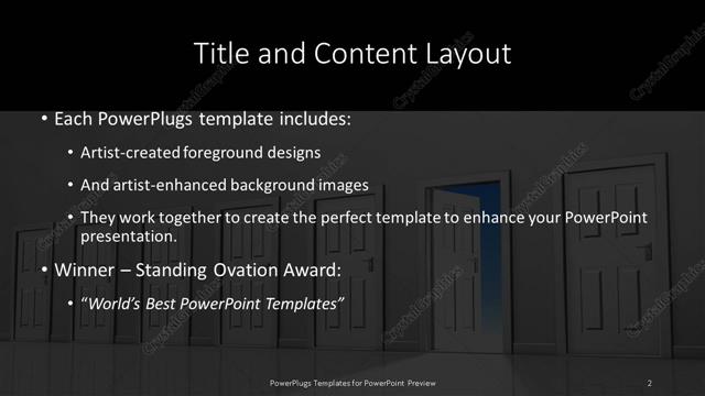 Title and Content presentation slide layout