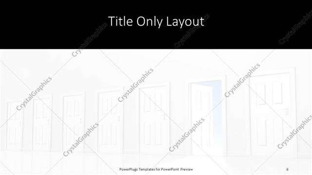 Title Only presentation slide layout
