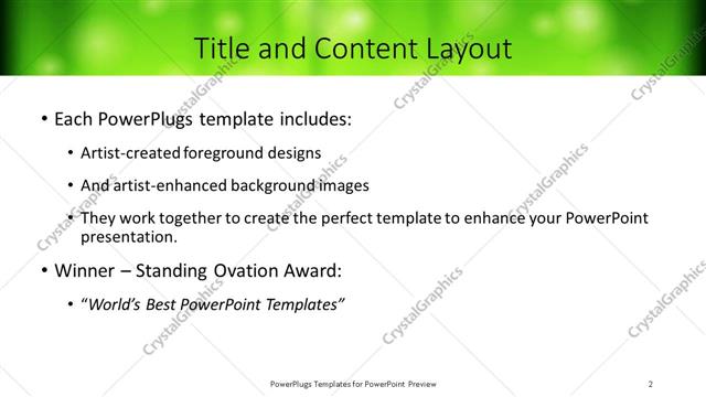 Title and Content presentation slide layout