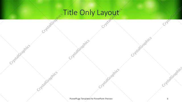 Title Only presentation slide layout