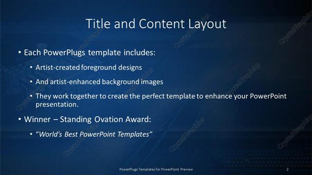 Title and Content presentation slide layout