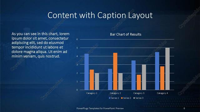 Content with Caption presentation slide layout