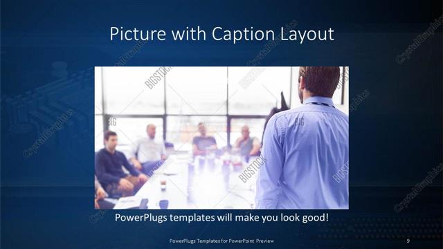 Picture with Caption presentation slide layout