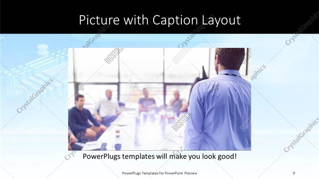 Picture with Caption presentation slide layout