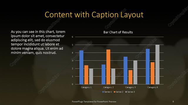 Content with Caption presentation slide layout