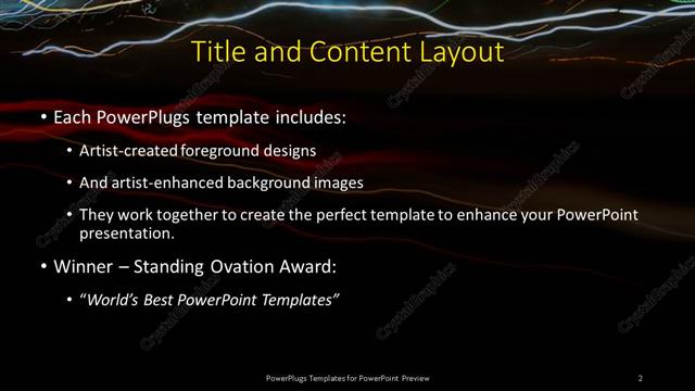 Title and Content presentation slide layout