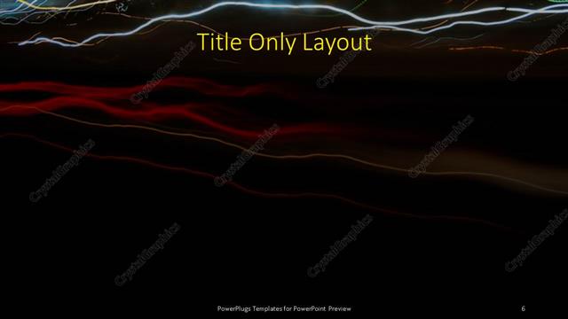 Title Only presentation slide layout