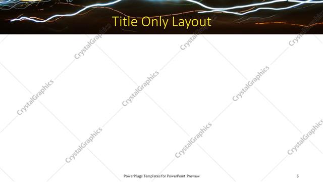 Title Only presentation slide layout