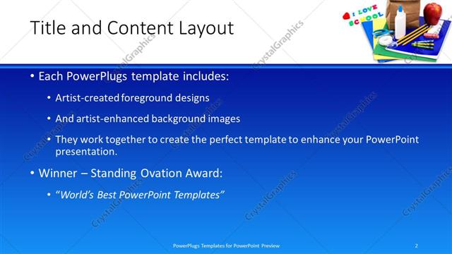 Title and Content presentation slide layout