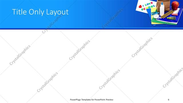 Title Only presentation slide layout