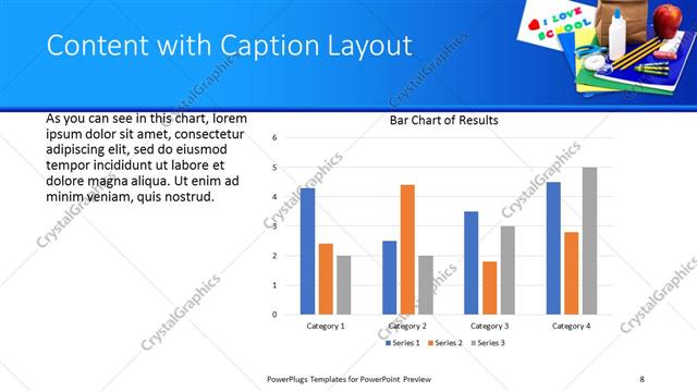 Content with Caption presentation slide layout