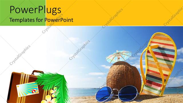  Presentation with elements - A number of elements necessary to enjoy time on beach