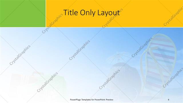 Title Only presentation slide layout