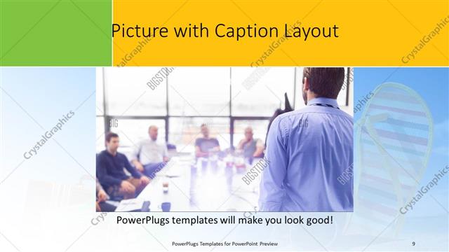 Picture with Caption presentation slide layout