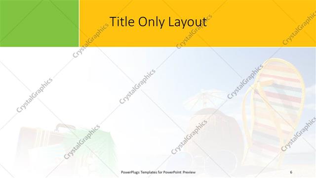 Title Only presentation slide layout