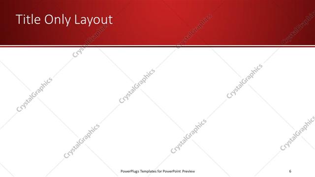 Title Only presentation slide layout