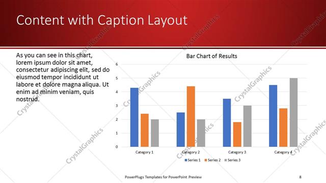 Content with Caption presentation slide layout