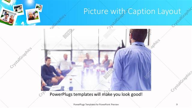 Picture with Caption presentation slide layout