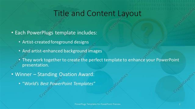 Title and Content presentation slide layout
