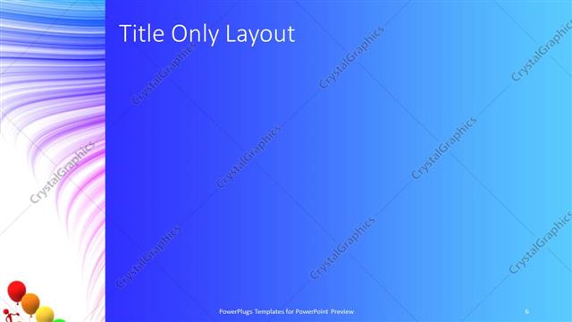 Title Only presentation slide layout