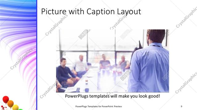 Picture with Caption presentation slide layout