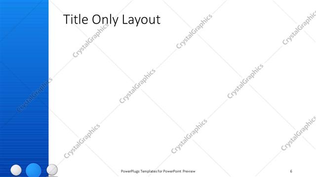 Title Only presentation slide layout